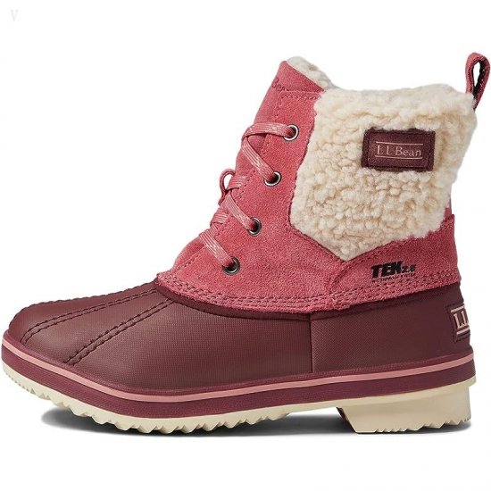 L.L.Bean Rangeley Sherpa Boot (Toddler/Little Kid/Big Kid) Faded Rose/Burgundy ID-sYJXzH2l