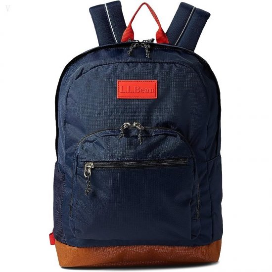 L.L.Bean Mountain Classic School Backpack Classic Navy/Glazed Ginger ID-liYcPHhe