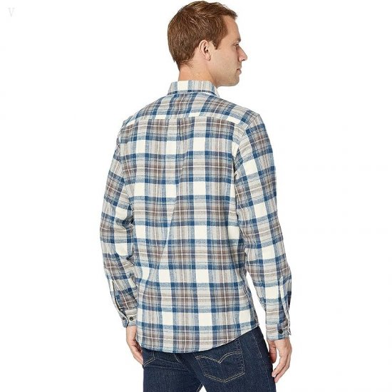 L.L.Bean Scotch Plaid Flannel Traditional Fit Shirt Indigo Tartan ID-n7Rd3xym