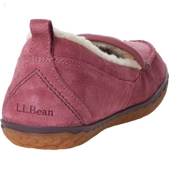 L.L.Bean Mountain Slipper Moccasin Light Rosewood ID-KmF46xLK