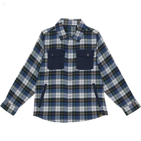 L.L.Bean Beanflex All-Season Flannel Shirt (Little Kids) Vintage Tartan ID-OnrksKM8