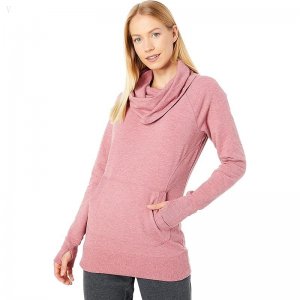 L.L.Bean Bean's Cozy Pullover Dark Plum Rose Heather ID-yzh0xPi5