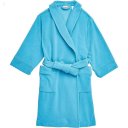 L.L.Bean Fleece Robe (Big Kids) Island Blue ID-JR8Vth5b