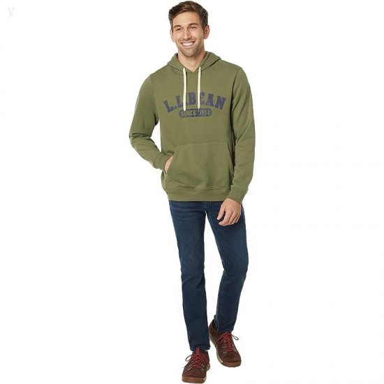 L.L.Bean 1912 Sweatshirt Hooded Logo Deep Olive ID-Zoe3Squ0