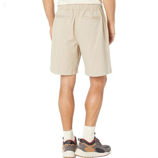 L.L.Bean Lakewashed Stretch Pull-On Khaki Shorts Khaki ID-ujCLRjHd
