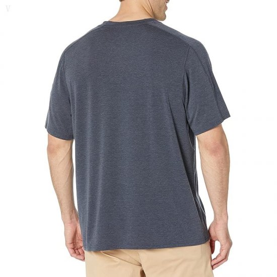 L.L.Bean Everyday SunSmart Tee Short Sleeve - Tall Carbon Navy ID-vKOchLz7