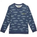 L.L.Bean Athleisure Top Print (Little Kids) Vintage Indigo Clouds ID-J7OPItV6