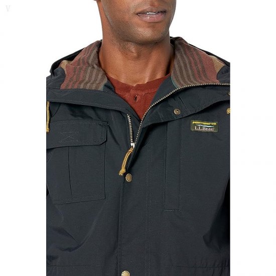 L.L.Bean Mountain Classic Water Resistant Jacket Black ID-X0svNTUk