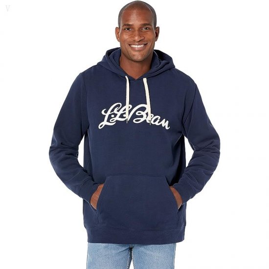 L.L.Bean 1912 Sweatshirt Hooded Logo - Tall Classic Navy ID-KXq4IJrm