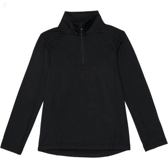 L.L.Bean Wicked Warm Expedition Underwear Top (Big Kids) Black ID-Emp7EBHP