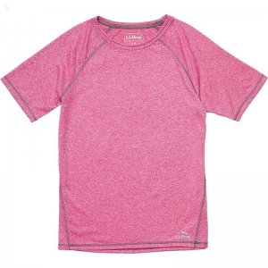 L.L.Bean Trail Tee Short Sleeve (Big Kids) Fuchsia ID-NIzNCbCv