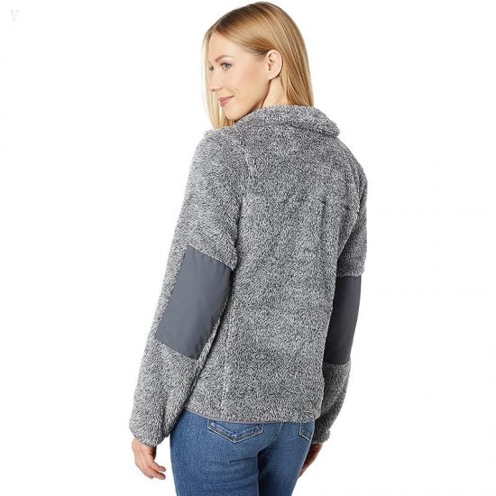 L.L.Bean Hi-Pile Fleece Full Zip Jacket Frost Gray Heather/Alloy Gray ID-pCMIA15Q