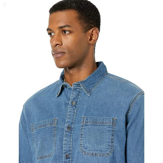 L.L.Bean BeanFlex Denim Shirt Traditional Fit Stonewashed ID-3HfP6dYI
