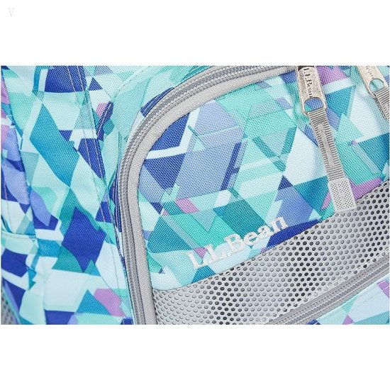 L.L.Bean Kids Deluxe Backpack Print Fresh Mint Prism ID-OhANkVQQ