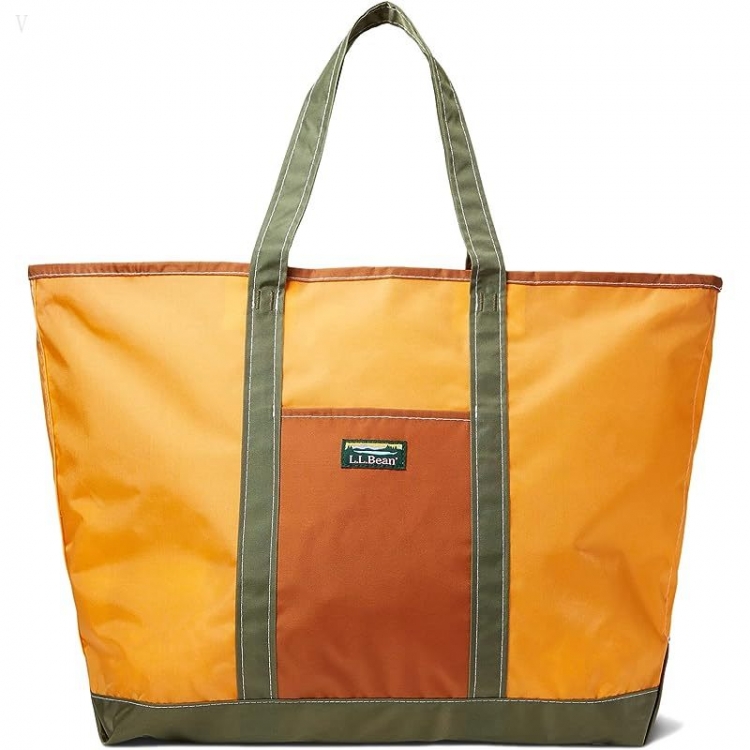 L.L.Bean Everyday Lightweight Tote Large Nectarine/Deep Olive ID-bD4yIzcZ - Click Image to Close