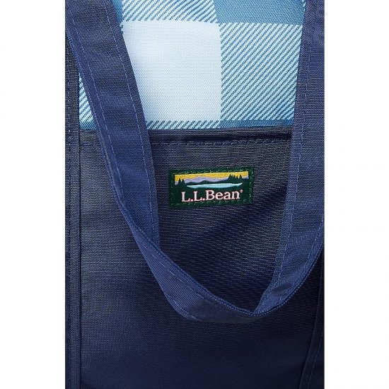 L.L.Bean Everyday Lightweight Tote Plaid Large Moonlight Blue Buffalo ID-6gKiWpYc