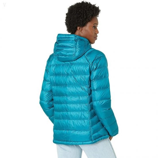 L.L.Bean Ultralight 850 Down Hooded Jacket Deep Lagoon ID-txmTP01R
