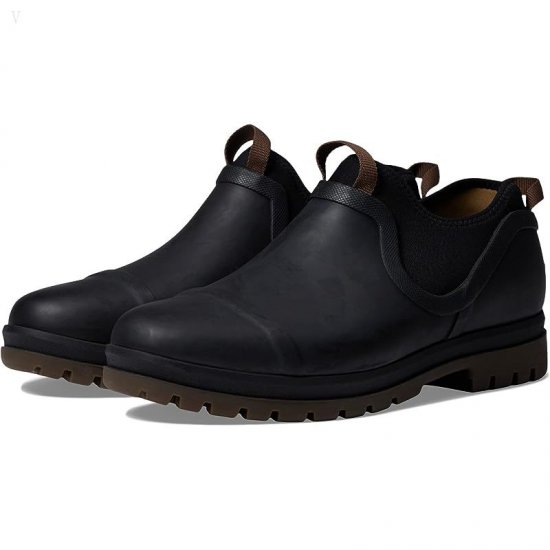 L.L.Bean Rugged Wellie Shoe Slip-On Black ID-t67ThGrs