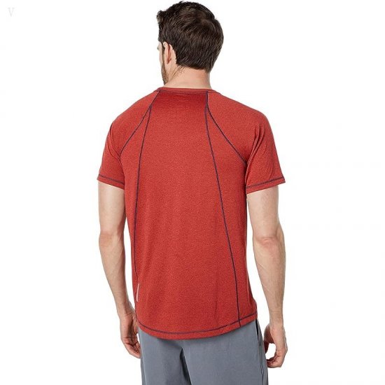 L.L.Bean Quick Dry Trail Tee Short Sleeve Red Ochre ID-48EpE024