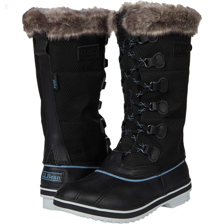 L.L.Bean Rangeley Water Resistant Tall Insulated Pac Boots Black ID-xNdeGtPX - Click Image to Close