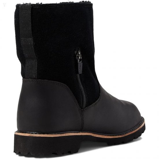 L.L.Bean Rugged Cozy Boot Mid Roll Down Black ID-keByBesd