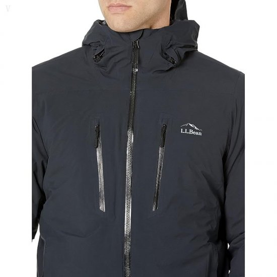 L.L.Bean Waterproof Primaloft Packaway Jacket Black ID-8t2rlPpi