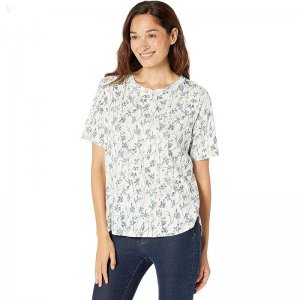L.L.Bean Restore Sleep Top Print Vintage Indigo Print ID-gzIAeMkJ