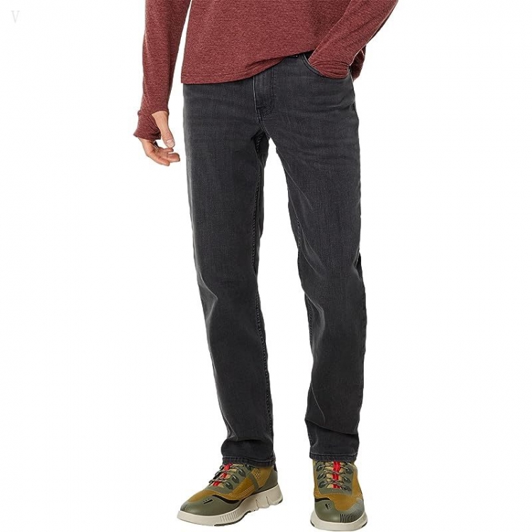 L.L.Bean BeanFlex Jeans Slim Straight Faded Black ID-kGjMWdVE - Click Image to Close