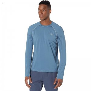 L.L.Bean Swift River Cooling Rashguard Regular Iron Blue ID-DPuiZEbI