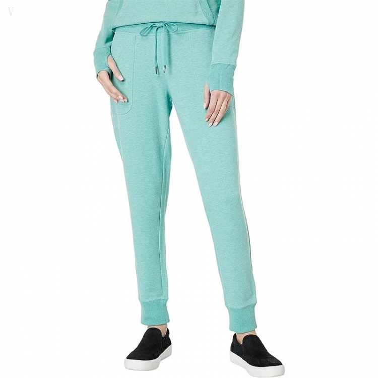 L.L.Bean Bean's Cozy Joggers Ocean Teal Heather ID-WCycCUYy - Click Image to Close