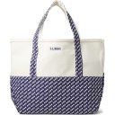L.L.Bean High Bottom Tote Medium Navy/White Birdseye ID-o6Dhiwn0