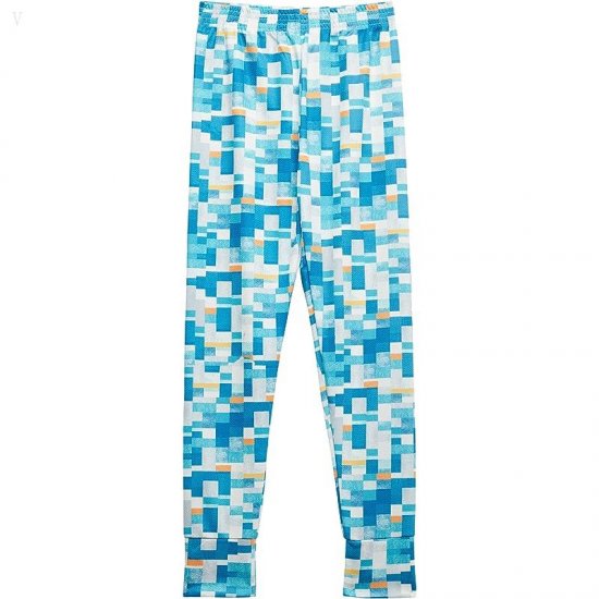 L.L.Bean Wicked Warm Midweight Underwear Bottoms Print (Big Kids) Astral Blue Geo ID-QAFAIIVz