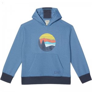 L.L.Bean Athleisure Hoodie Graphic (Big Kids) Moonlight Blue ID-nrxIAL7J