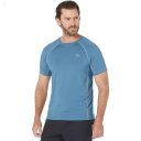 L.L.Bean Swift River Cooling Sun Shirt Short Sleeve Regular Iron Blue ID-q3Vi5OCZ