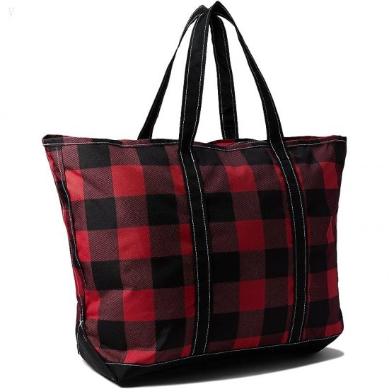 L.L.Bean Everyday Lightweight Tote Plaid Large Red Buffalo Plaid ID-omUJY6Nw