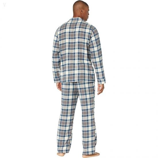 L.L.Bean Scotch Plaid Flannel Pajamas Regular Indigo Tartan ID-q9Z7rg4w