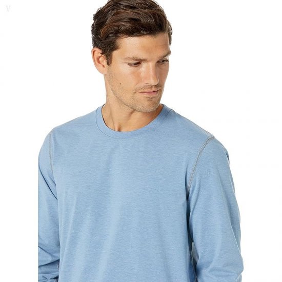 L.L.Bean Insect Shield Field Tee Long Sleeve Baltic Blue ID-9xDtG2Ni