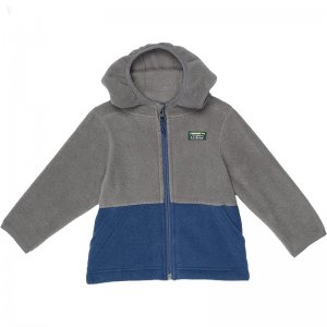 L.L.Bean Mountain Classic Fleece (Infant) Graphite/Mariner Blue ID-SzrbhCL3