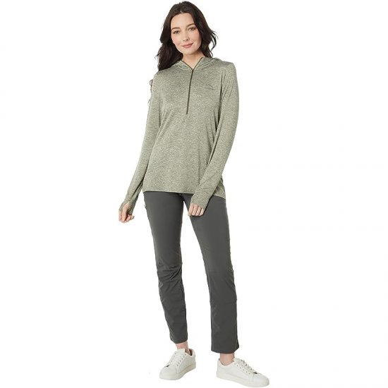L.L.Bean Insect Shield Pro Knit Hoodie Deep Olive Heather ID-01L51cY6