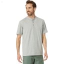 L.L.Bean Carefree Unshrinkable Henley T-Shirt Short Sleeve Gray Heather ID-lOS4M4Ws