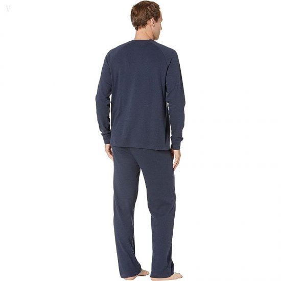 L.L.Bean Organic Cotton Pajamas Regular Navy Heather ID-pmhR5wYu