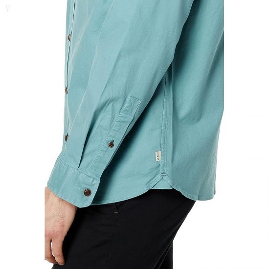 L.L.Bean BeanFlex Twill Shirt Long Sleeve Traditional Fit Sea Pine ID-2ienTSA9