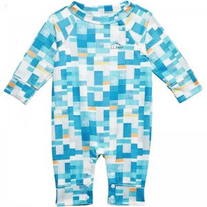 L.L.Bean Wicked Warm Underwear One-Piece Print (Infant) Astral Blue Geo ID-dlGpTQZz