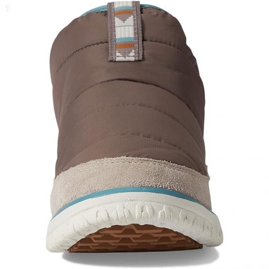 L.L.Bean Mountain Classic Quilted Bootie Gray Birch/Taupe Brown ID-ejZH4t4N