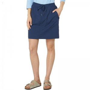 L.L.Bean Vista Camp Skort Nautical Navy ID-spuExM1D
