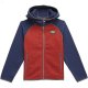 L.L.Bean Bean's Sweater Fleece Hooded Color-Block (Big Kids) Bright Navy/Cayenne ID-WK2Btigt L.L.Bean Bean's Sweater Fleece Hooded Color-Block (Big Kids) Bright Navy/Cayenne ID-WK2Btigt