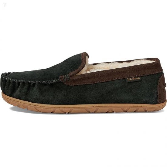 L.L.Bean Wicked Good Slipper Venetian Black Spruce/Chocolate ID-LzoQAAyB