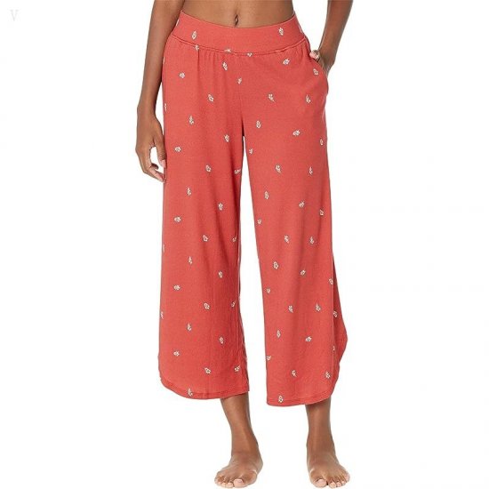 L.L.Bean Petite Restore Sleep Pants Print Deep Coral Print ID-jC1GQLg8