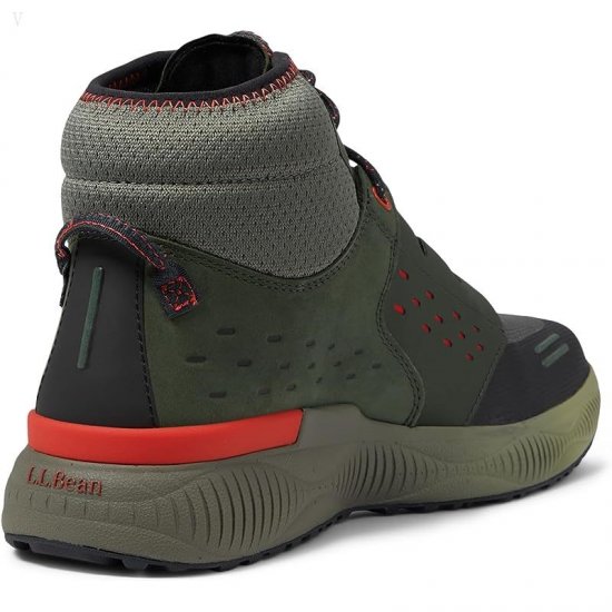 L.L.Bean Dirigo Trail Sneaker Boot Water Resistant Forest Shade/Dusty Olive ID-YOvsB2I6