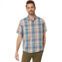 L.L.Bean Rugged Linen Blend Short Sleeve Shirt Plaid Traditional Fit Mineral Red ID-lqTuJlNs